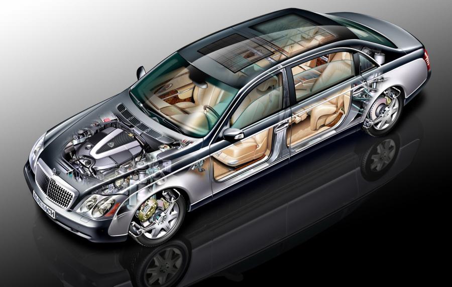 Схема Maybach 62 (V240) 2002 года  (фото 77 из 248)